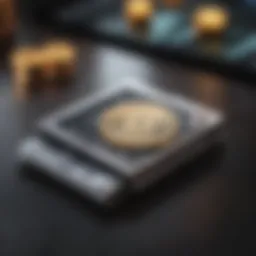 High-tech crypto wallet showcasing its sleek design