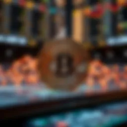 Visual representation of blockchain technology