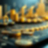 Illustration depicting the evolution of digital currencies over time