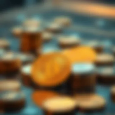 The Future Impact of Digital Currencies on Finance Conceptual art illustrating the future impact of digital currencies on finance