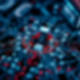 An abstract representation of digital art on a blockchain