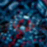 Digital Art on Blockchain An abstract representation of digital art on a blockchain