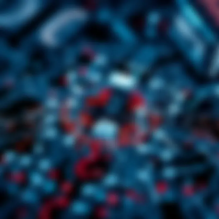 Digital Art on Blockchain An abstract representation of digital art on a blockchain