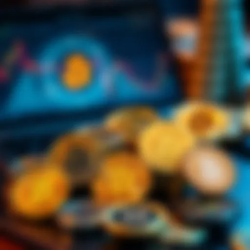 Diverse cryptocurrency tokens displayed prominently.