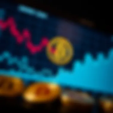 Graph showing the trends in cryptocurrency investments