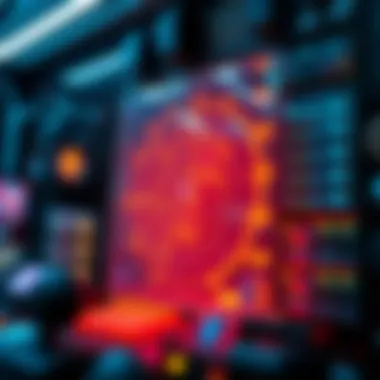 A vibrant digital artwork representing unique NFT art