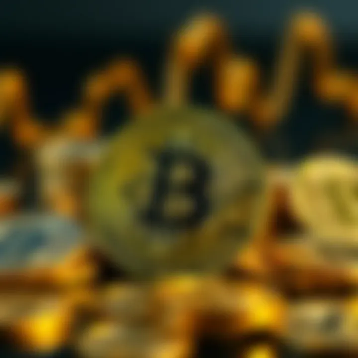 Cryptocurrency Investment Concepts Conceptual representation of cryptocurrency investments