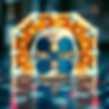 An abstract representation of Ripple's blockchain technology