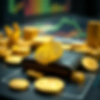 Illustration of cryptocurrency assets being managed