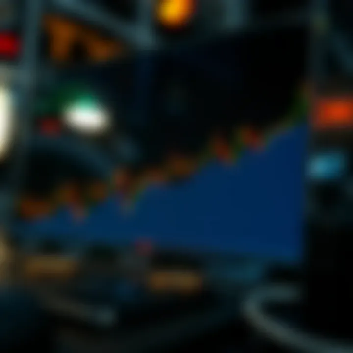 Graph illustrating market trends and pricing factors