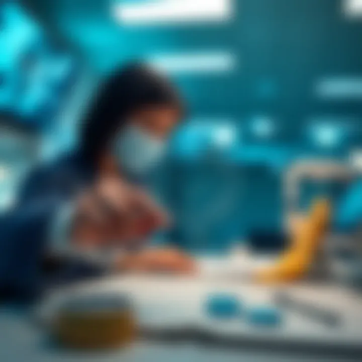 Visual representation of secure financial transactions in healthcare