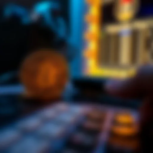 Visual representation of cryptocurrency transactions