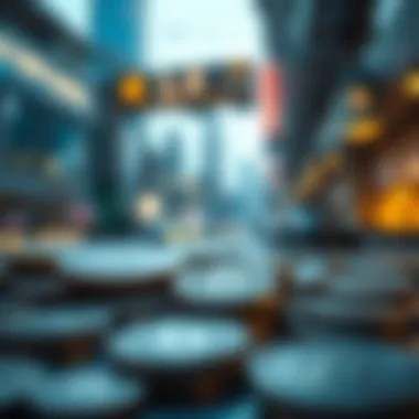 Visual representation of economic factors affecting currency exchange