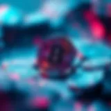 An abstract representation of digital art embodying the concept of NFTs.