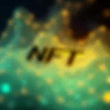 An abstract digital artwork representing the concept of NFTs and digital ownership.