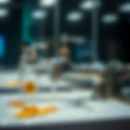 Illustration of a digital faucet dispensing cryptocurrency