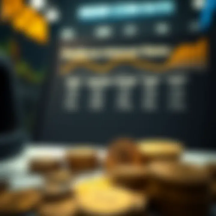 Comparison chart of platforms offering coin interest