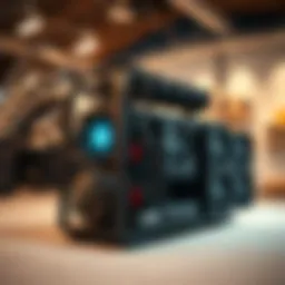 Pre-built mining rig setup showcasing efficient design