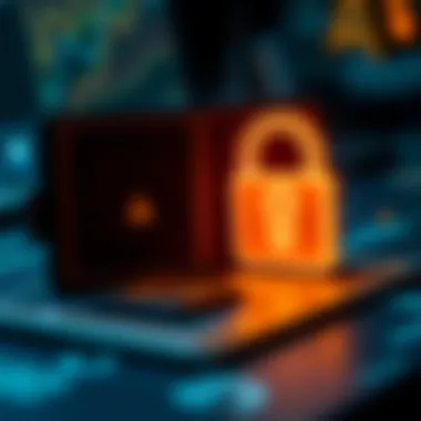 A secure digital wallet graphic