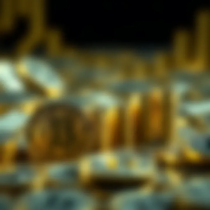 Digital currency representation showcasing the evolution of money.