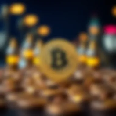 Innovative Cryptocurrency Symbol Symbol of a Round to It coin representing cryptocurrency innovation