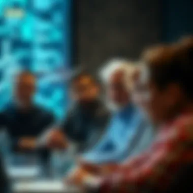 Diverse stakeholders discussing implications of security crypto