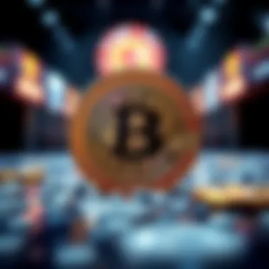 Conceptual illustration depicting the idea of 'super crypto'