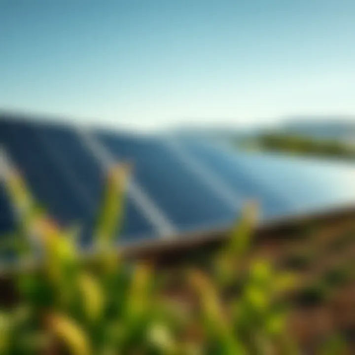 Harnessing Solar Energy for Crypto Sustainability Solar panels powering a Bitcoin mining operation