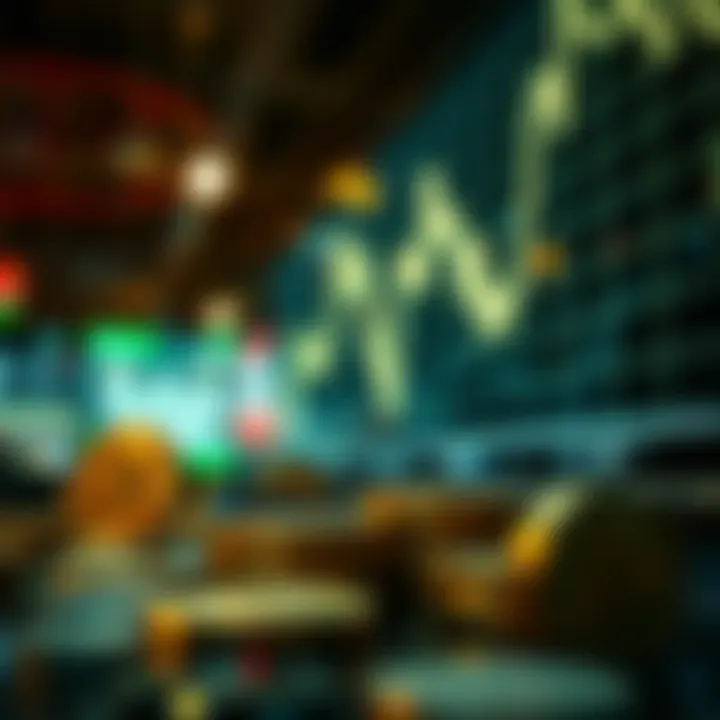 Conceptual representation of cryptocurrency market dynamics