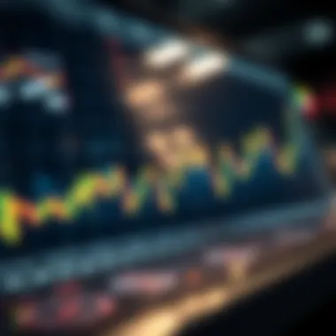 Graph depicting cryptocurrency market trends