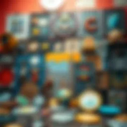 A digital collage showcasing various NFT artworks