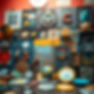 A digital collage showcasing various NFT artworks