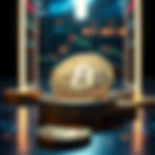 Visual representation of affiliate marketing in cryptocurrency