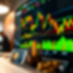 Cryptocurrency trading interface on Coinbase