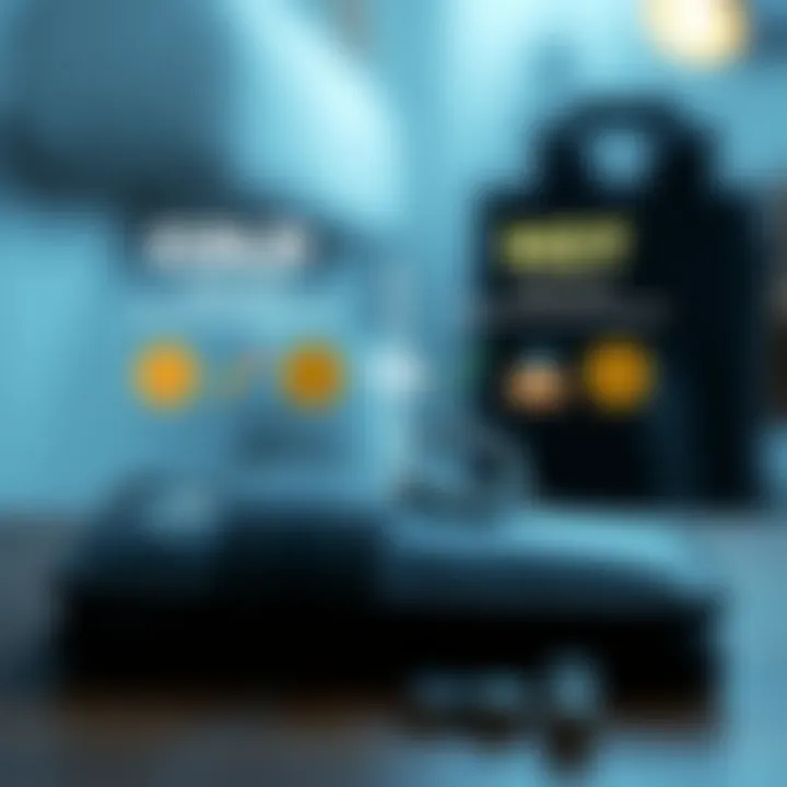 Infographic comparing cold wallets and hot wallets