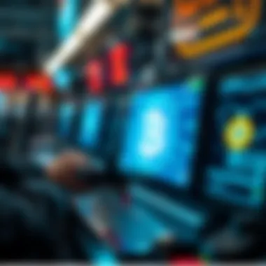 Facilitating Cryptocurrency Transactions Conceptual illustration of cryptocurrency transactions