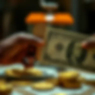 Currency Exchange Dynamics Symbolic representation of currency exchange between Naira and Dollar