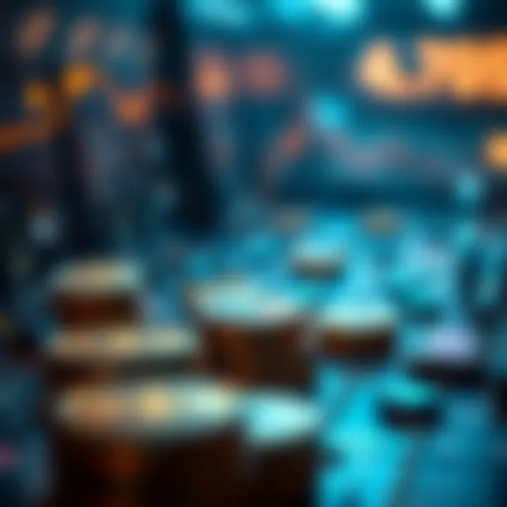 Blockchain Technology Behind Finance Tokens A visual depiction of blockchain technology supporting finance tokens