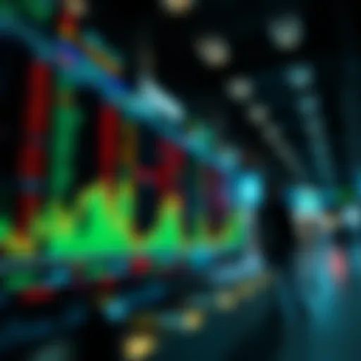Visual representation of market orders in cryptocurrency trading