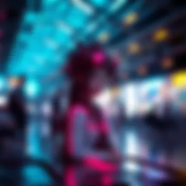 A futuristic image showcasing the potential future of NFTs