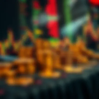 Dynamic cryptocurrency market with fluctuating prices