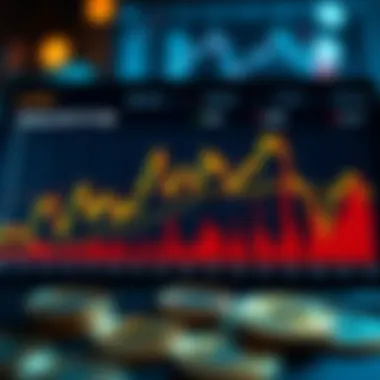 Graph illustrating cryptocurrency market trends
