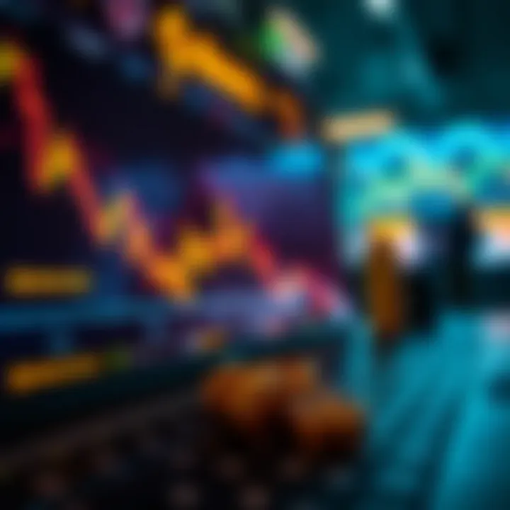 Visual representation of cryptocurrency trading on Binance