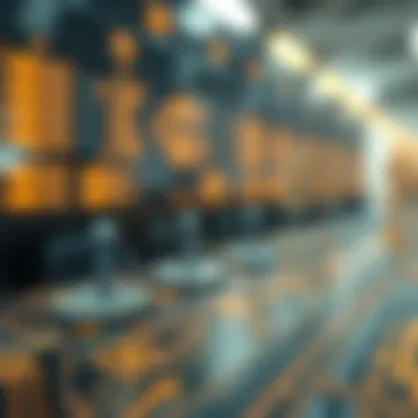 Diagram illustrating smart contracts in blockchain