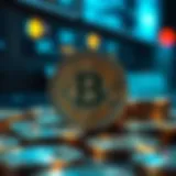 Conceptual illustration of virtual currency