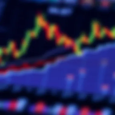 Market Trends in Cryptocurrency Abstract chart illustrating cryptocurrency market trends