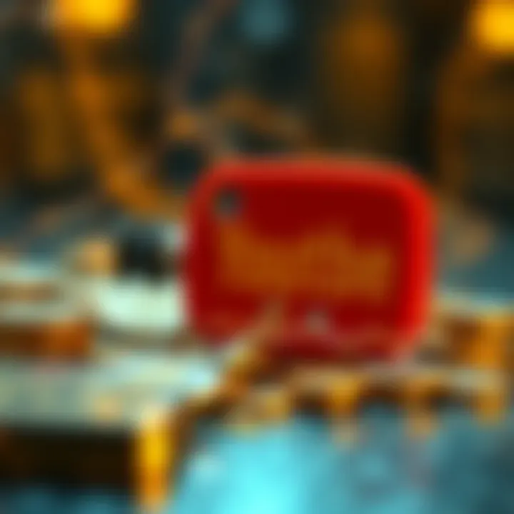 The Convergence of YouTube and Cryptocurrency A visual representation of the YouTube logo intertwined with cryptocurrency symbols.